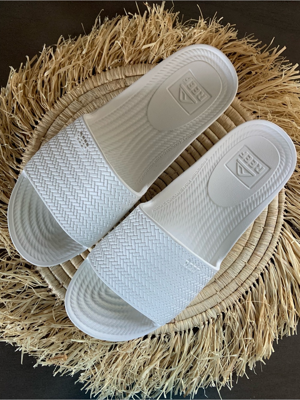 REEF Women's Water Scout Slide Sandals White Size 11